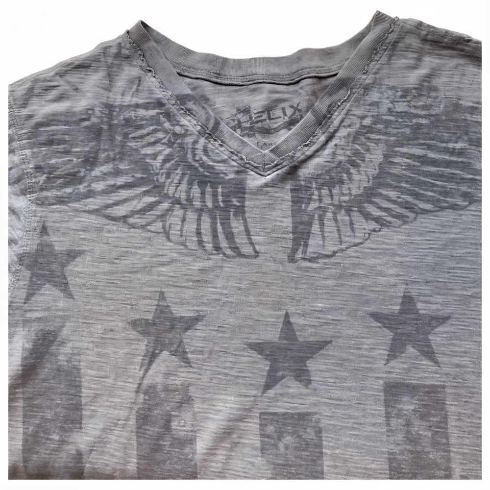 Y2K Tee Angel Wings Helix Graphic Tee | Men’s Large Alt Rocker Style Y2K - Picture 3 of 7